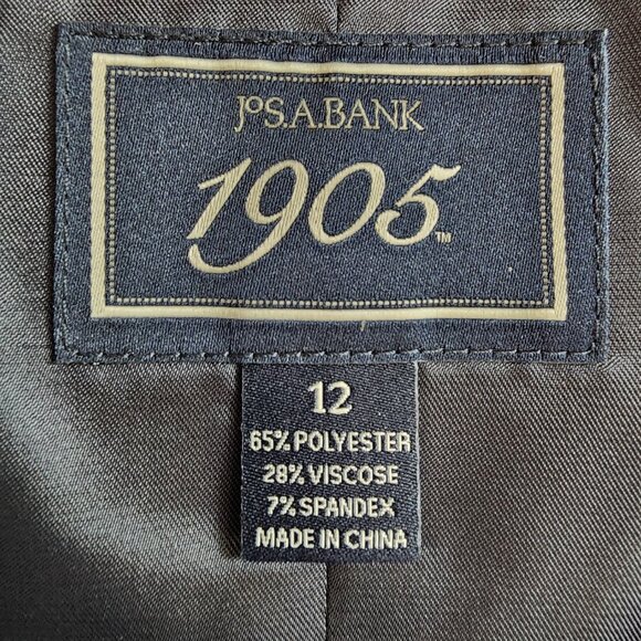 Size 12 Boys Vest Navy Blue Wedding Ringbearer Jos A Bank Kids Polyester Nwt New - Picture 4 of 17